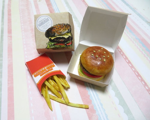 ハンバーガーセット(1/3ドール用)