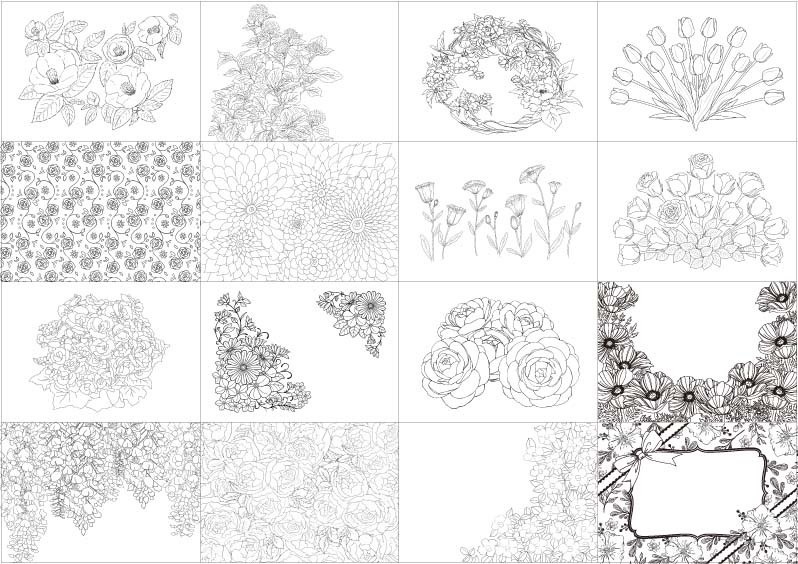 小物 塗り絵 大人の塗り絵 Spicagarden コトリノスバコ Booth