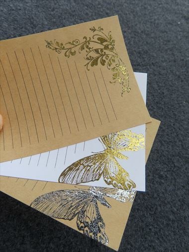 小物）箔押し便箋