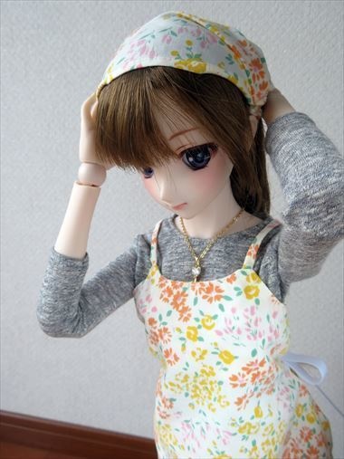 0062)DDエプロンワンピース