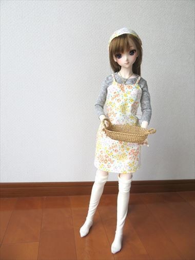 0062)DDエプロンワンピース