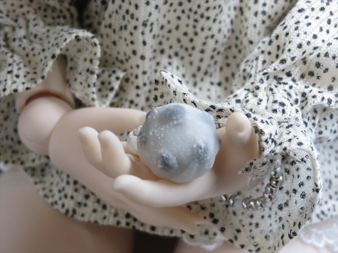 小物)豆大福とお茶