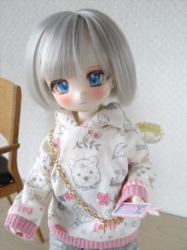 小物）うさうさケータイ（ストラップ穴あり）（1/6サイズ）