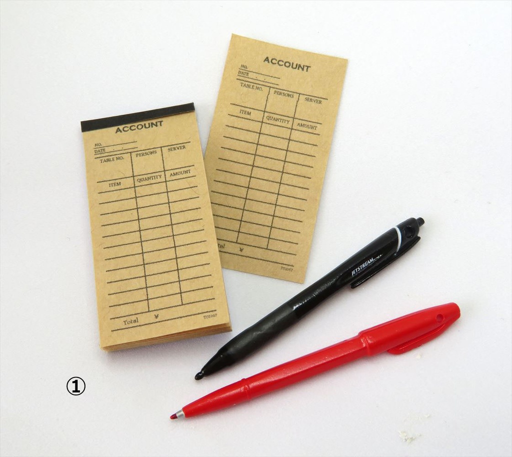 小物)お会計票・領収書