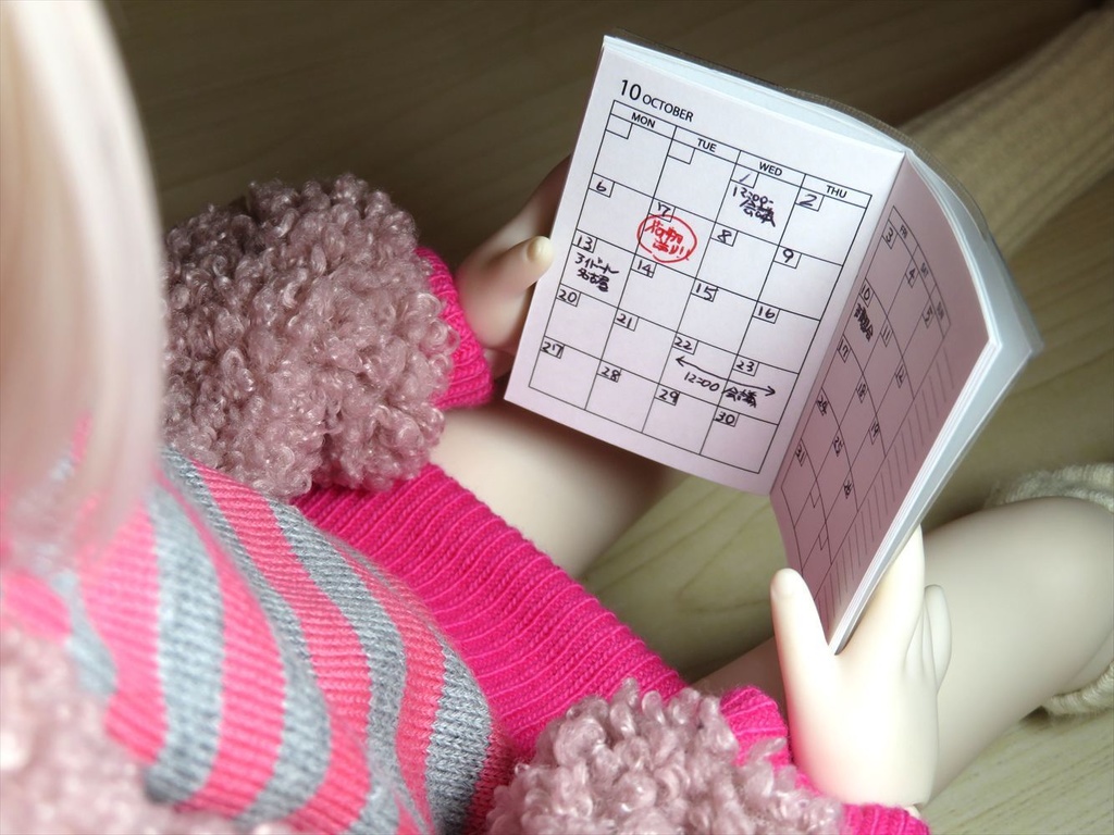 小物)日付フリー手帳