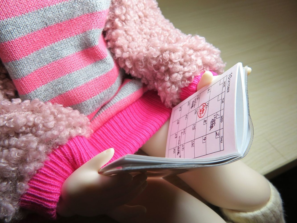 小物)日付フリー手帳