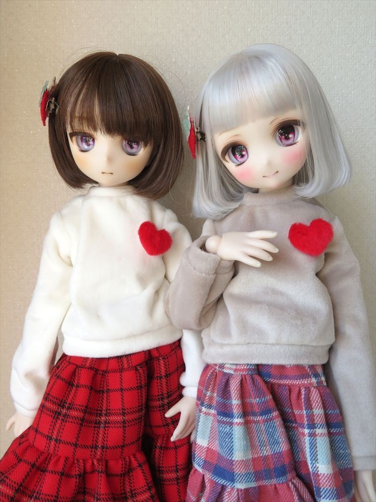 【MDDサイズ】チェックスカートセット
