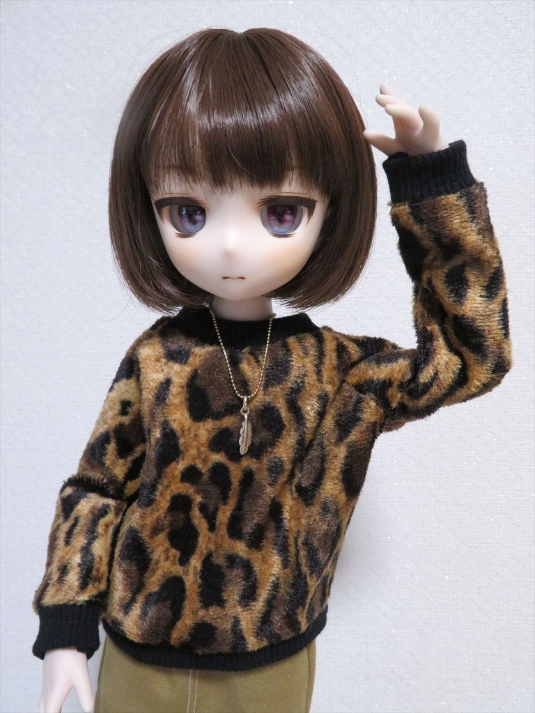 【MDDサイズ】ヒョウ柄パーカー