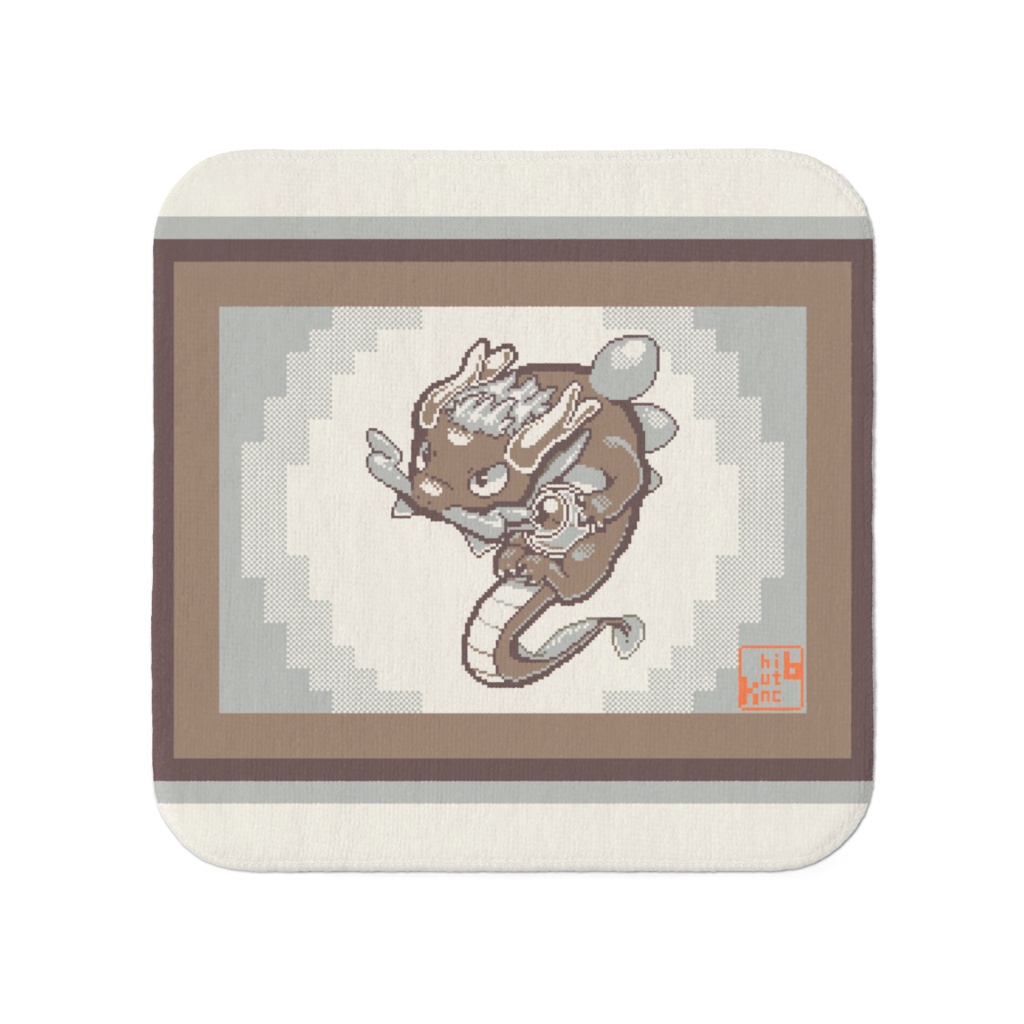 玄十銀 - KUROTOSHIRO　屏風絵風ドット絵「タオル」（おまけアプリ付き）