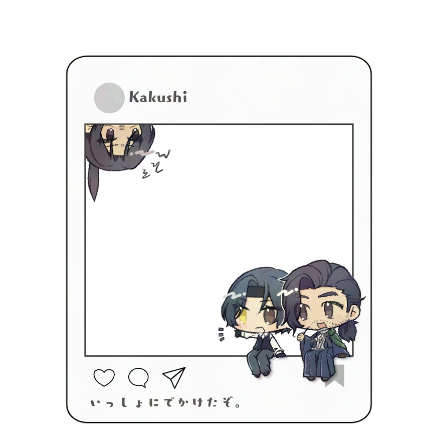 SNS風フォトフレームアクリルキーホルダー