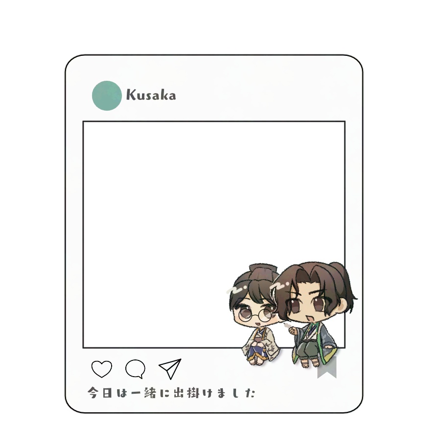 SNS風フォトフレームアクリルキーホルダー