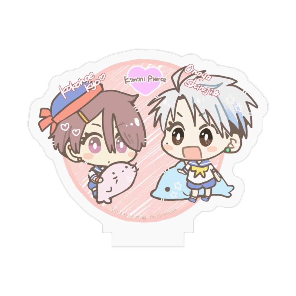 【創作BL】君にピアス ミニアクスタ(マリン)