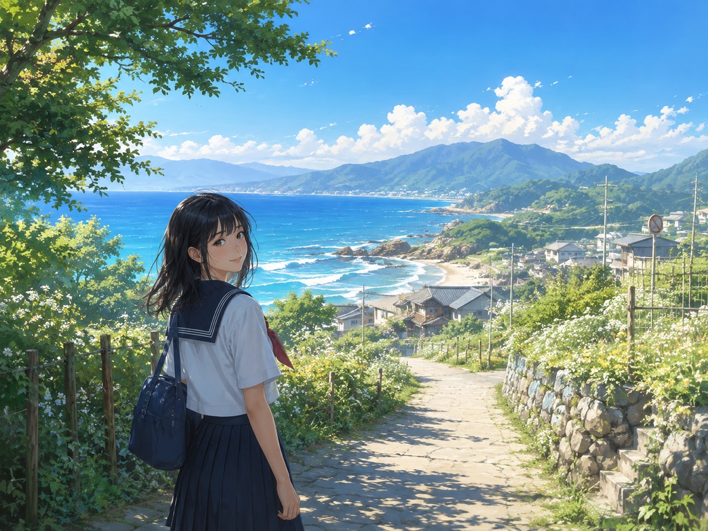 海へ続く坂道と放課後
