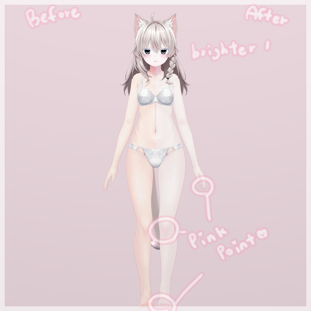 【Sinano / しなの】❤︎ichigo milk makeup+body&eye texture❤︎いちごミルクメイクテクスチャー❤︎