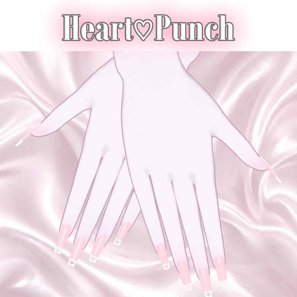 SALE‼️【うらら /Urara対応】Heart♡Punch Nail