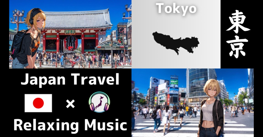 【作業用BGM】東京の美しい景色と癒しの音楽 | Japan Travel - Relaxing Music | 東京観光