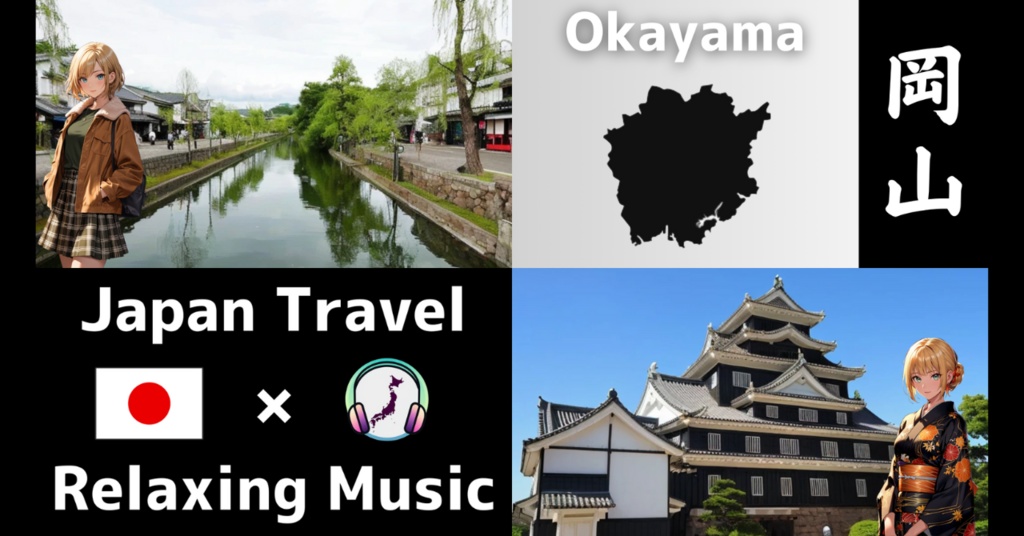 【岡山旅行】🌿癒しのリラックス音楽 | Japan Travel × Relaxing Music🎶