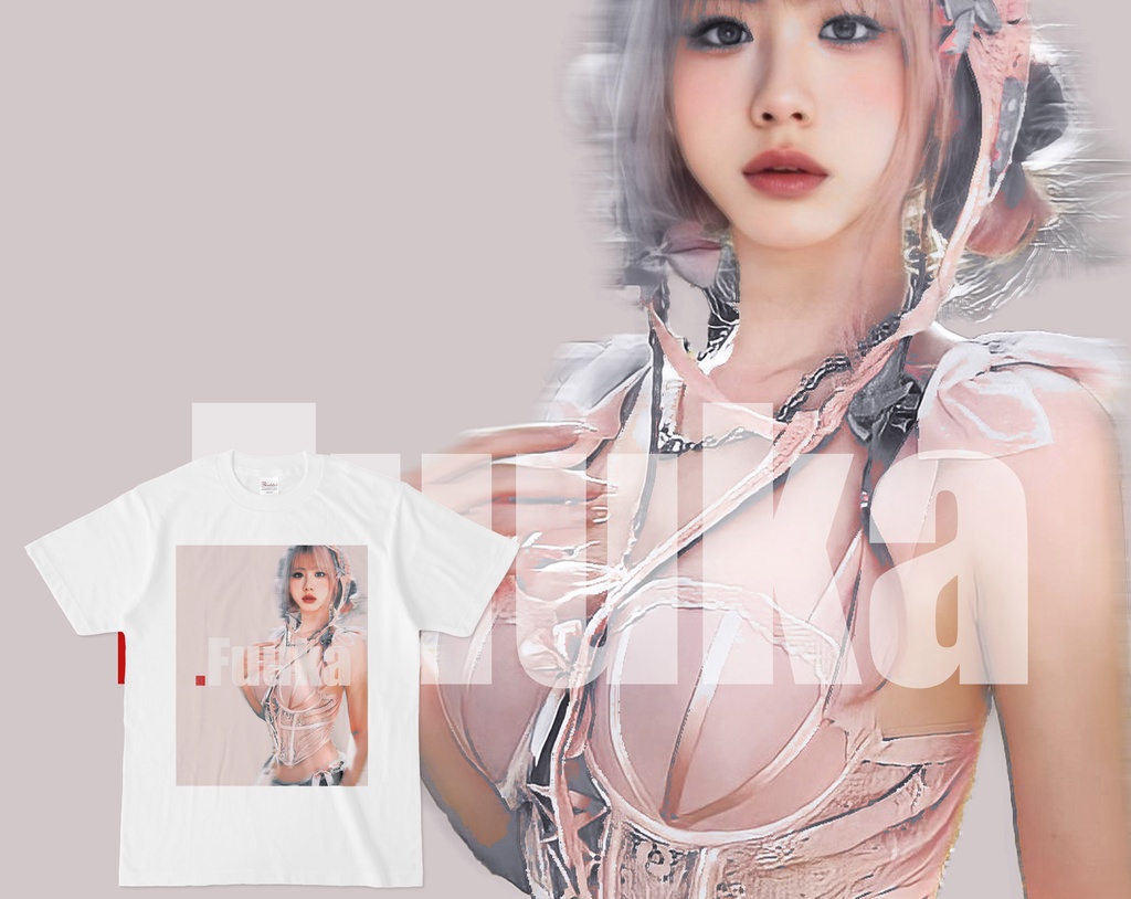 オリジナルデザインTシャツ".Fuuka-Cute改"