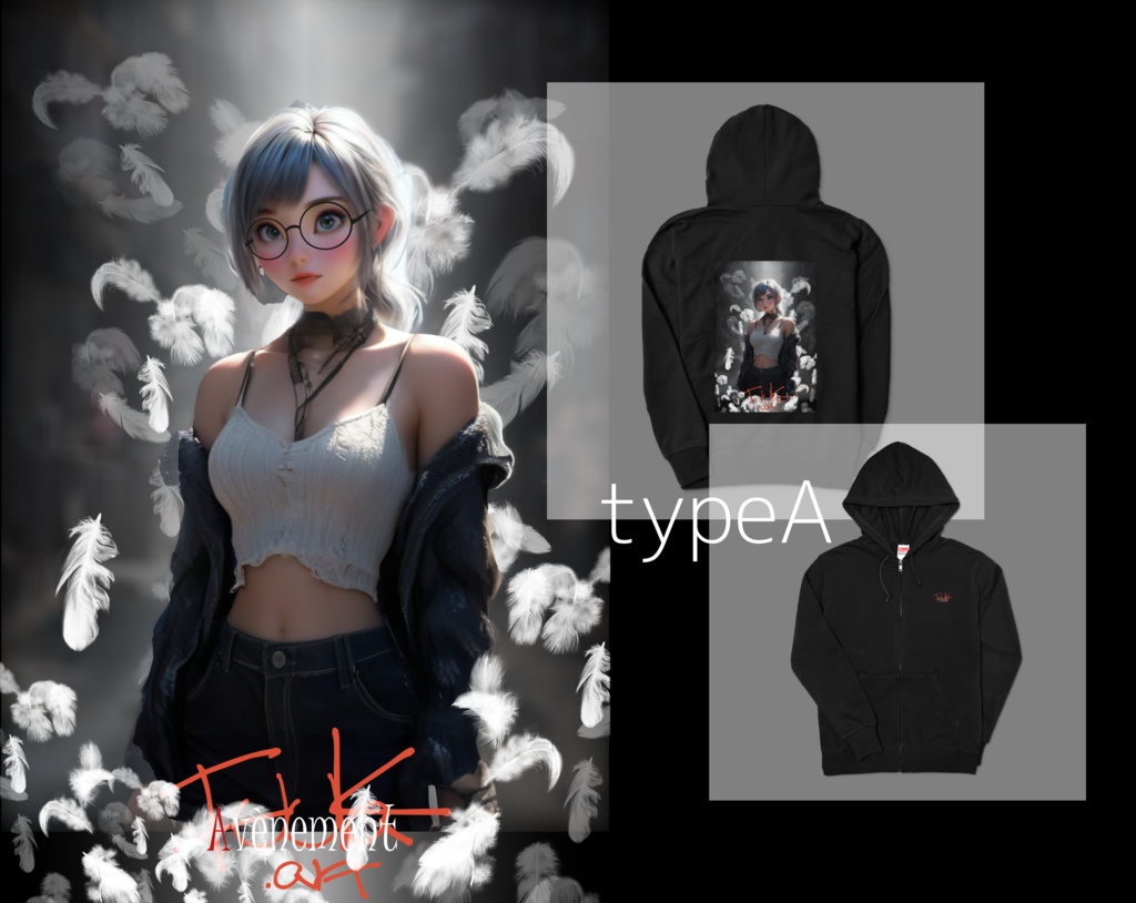 オリジナルデザインパーカー「降臨」2type *特典映像付き