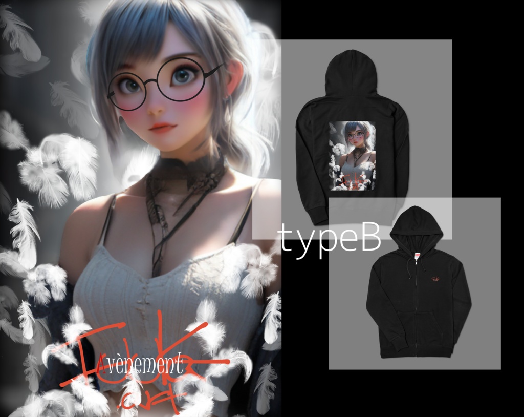 オリジナルデザインパーカー「降臨」2type *特典映像付き