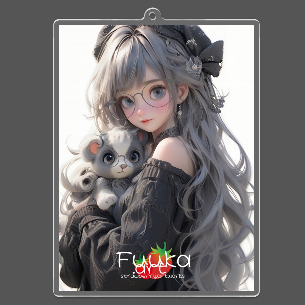 アクリルキーホルダー イラスト「cute」