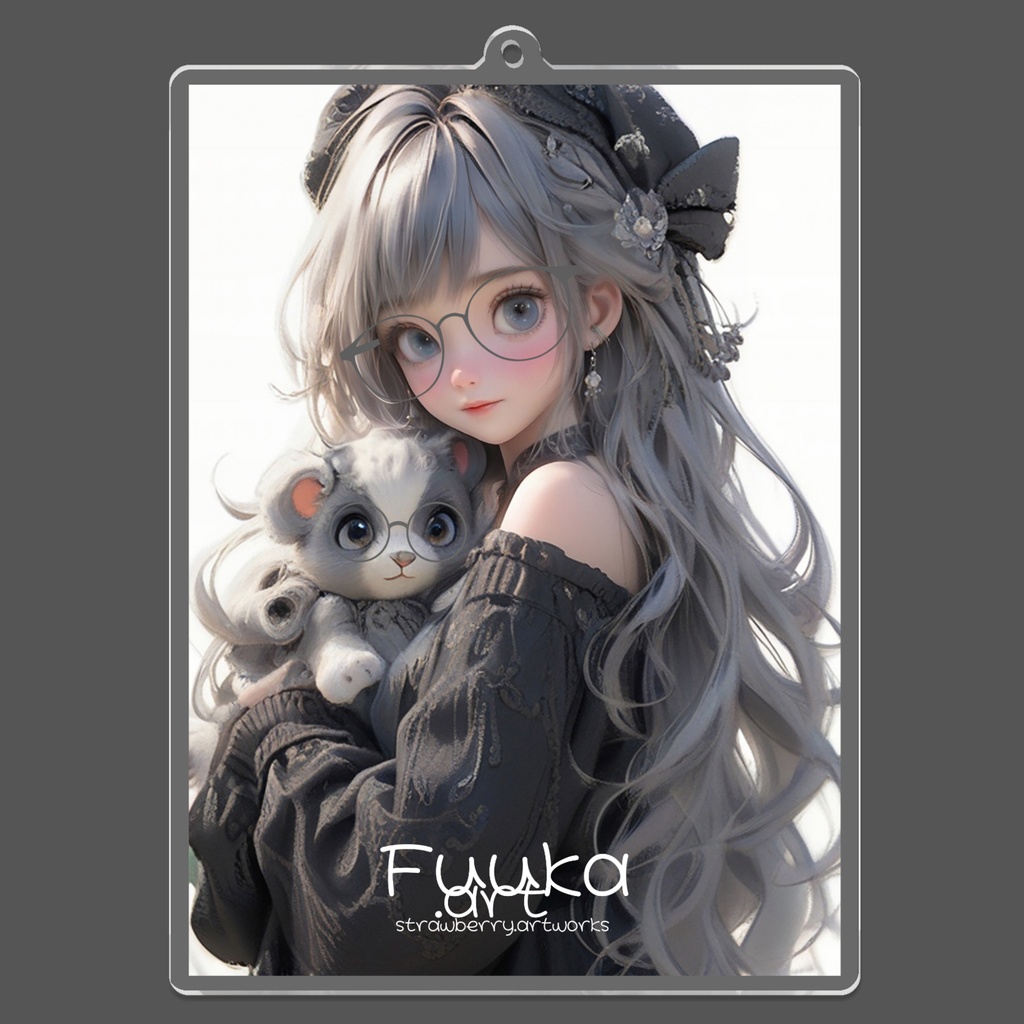 アクリルキーホルダー イラスト「cute」