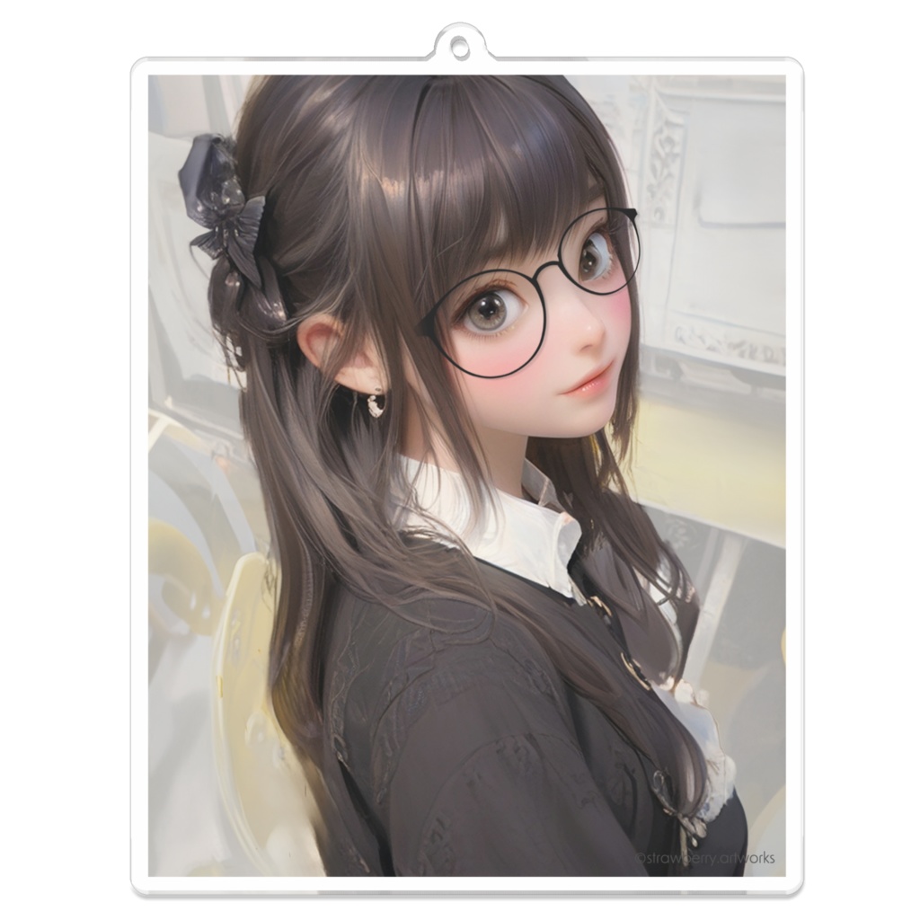 オリジナルデザインアクリルキーホルダー　５種類