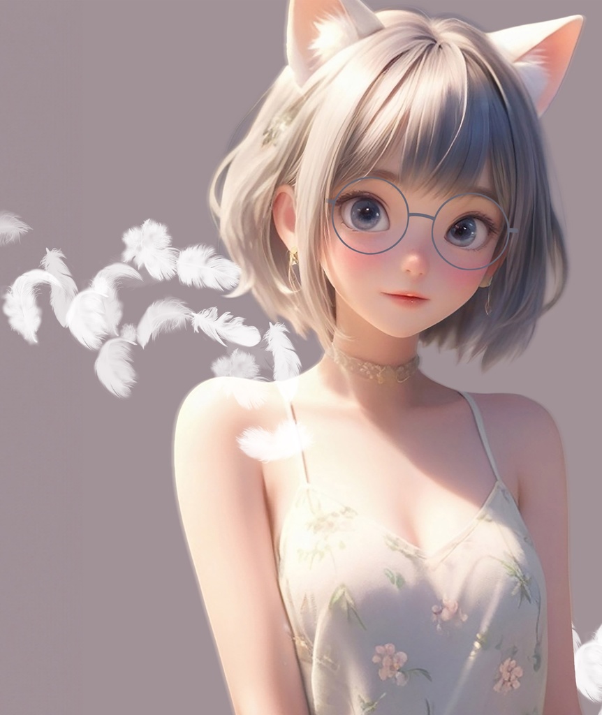オリジナルデザインロングスリーブTシャツ Cats