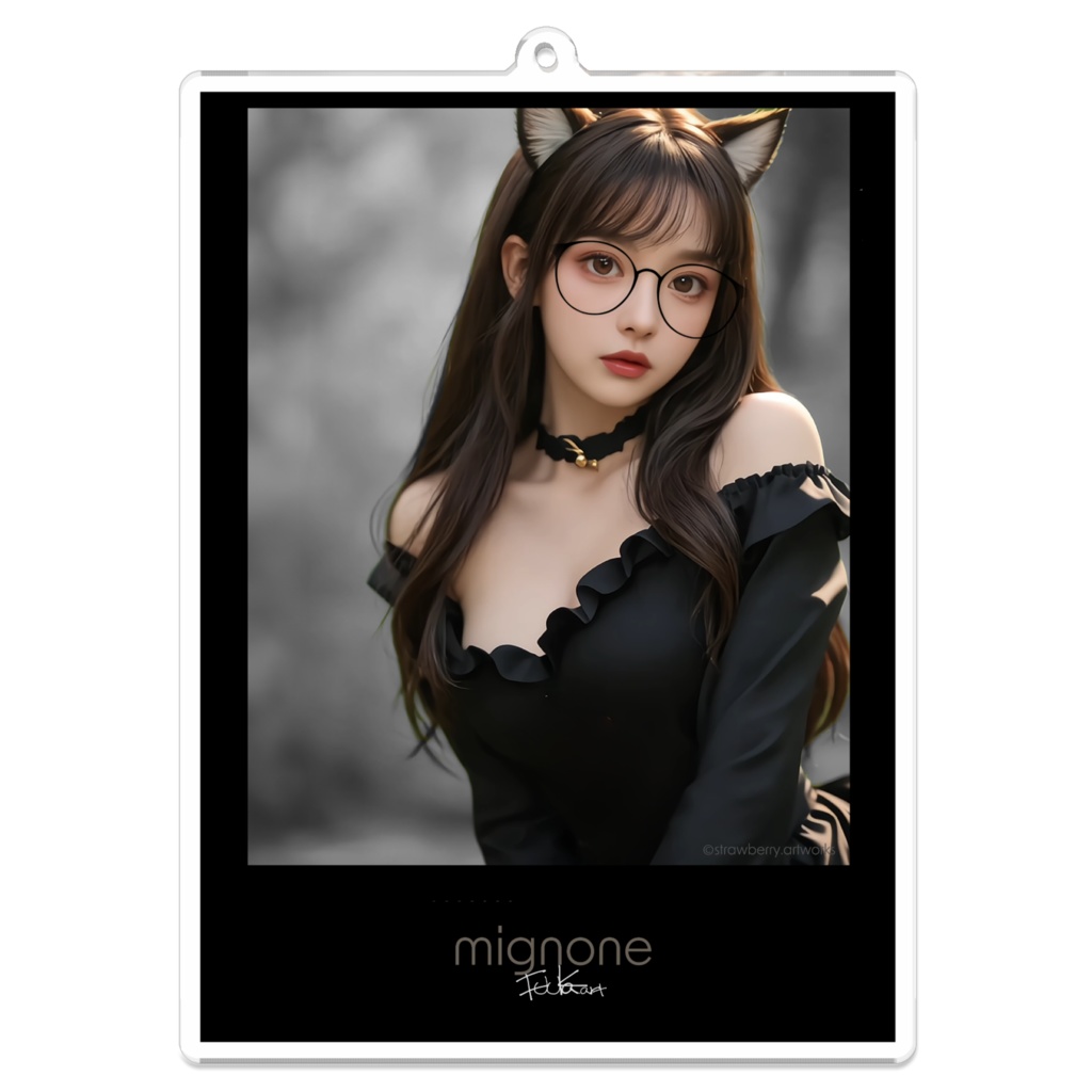 アクリルキーホルダー Black&White