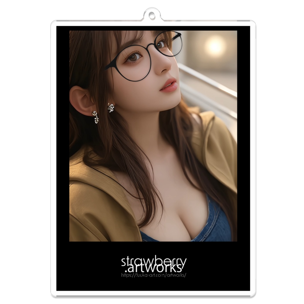 アクリルキーホルダー(コーティング)real