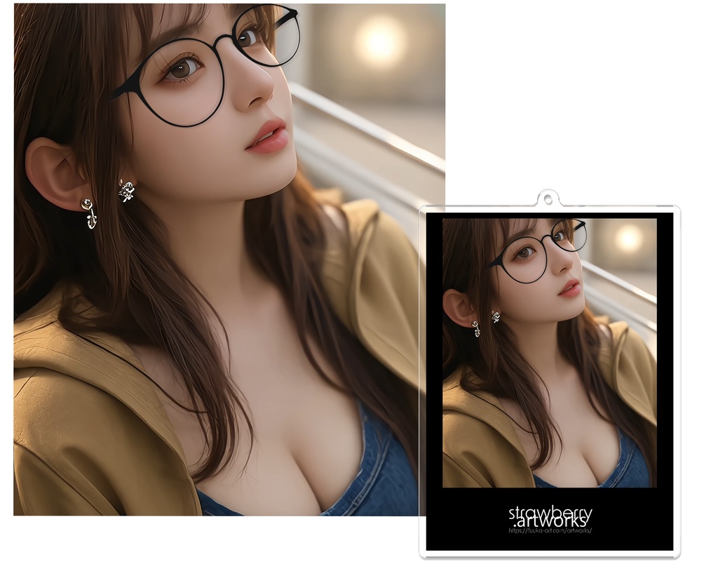 アクリルキーホルダー（コーティング）real