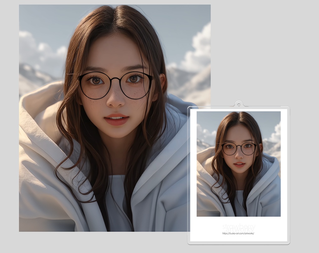 アクリルキーホルダー（コーティング）realB