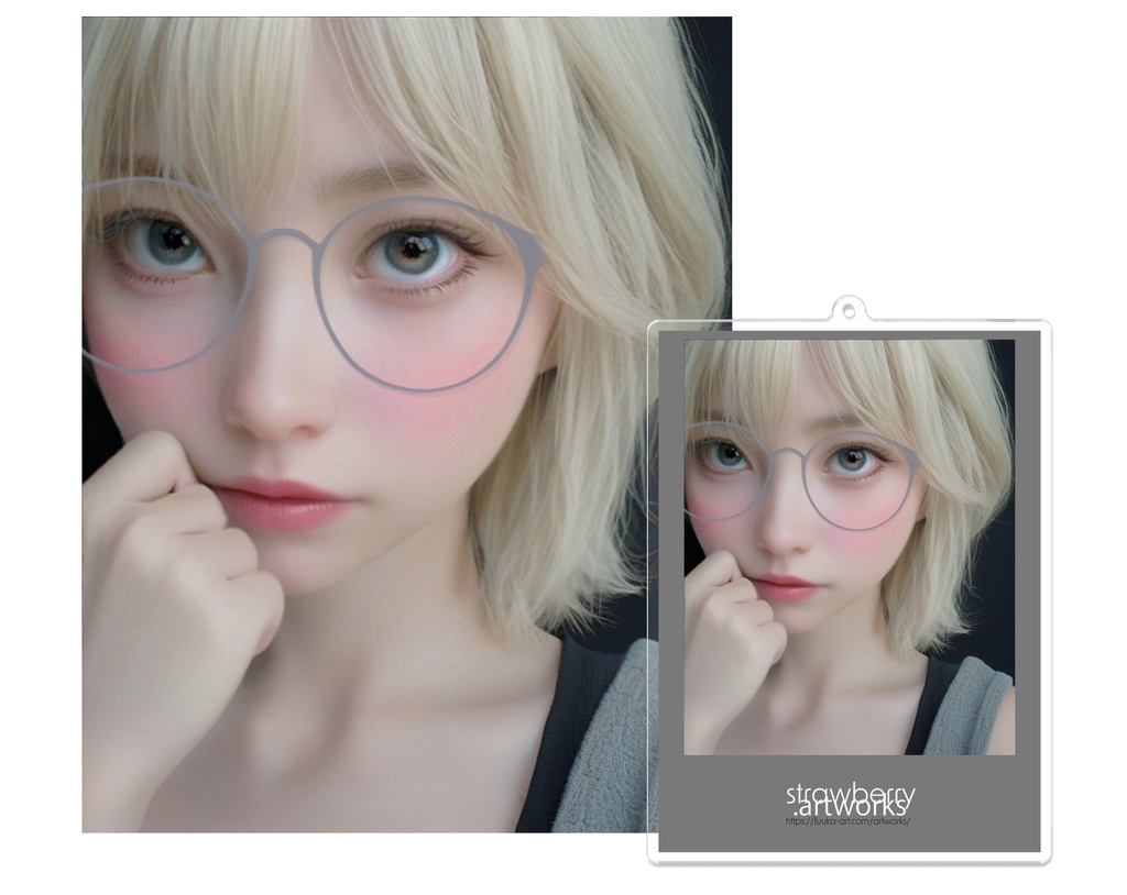 アクリルキーホルダー（コーティング）realC