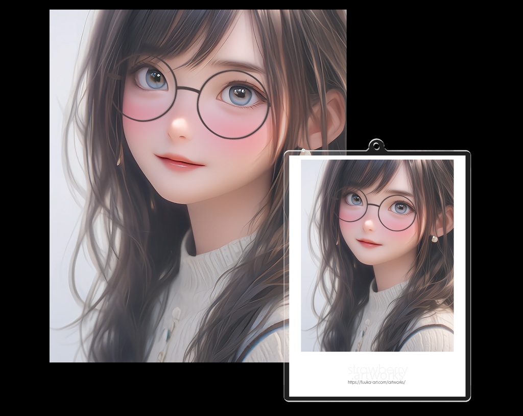 アクリルキーホルダー（コーティング）cute2025