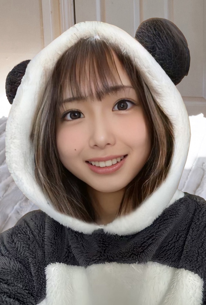 オリジナルデザインプリント ジップアップパーカー self photo smileB