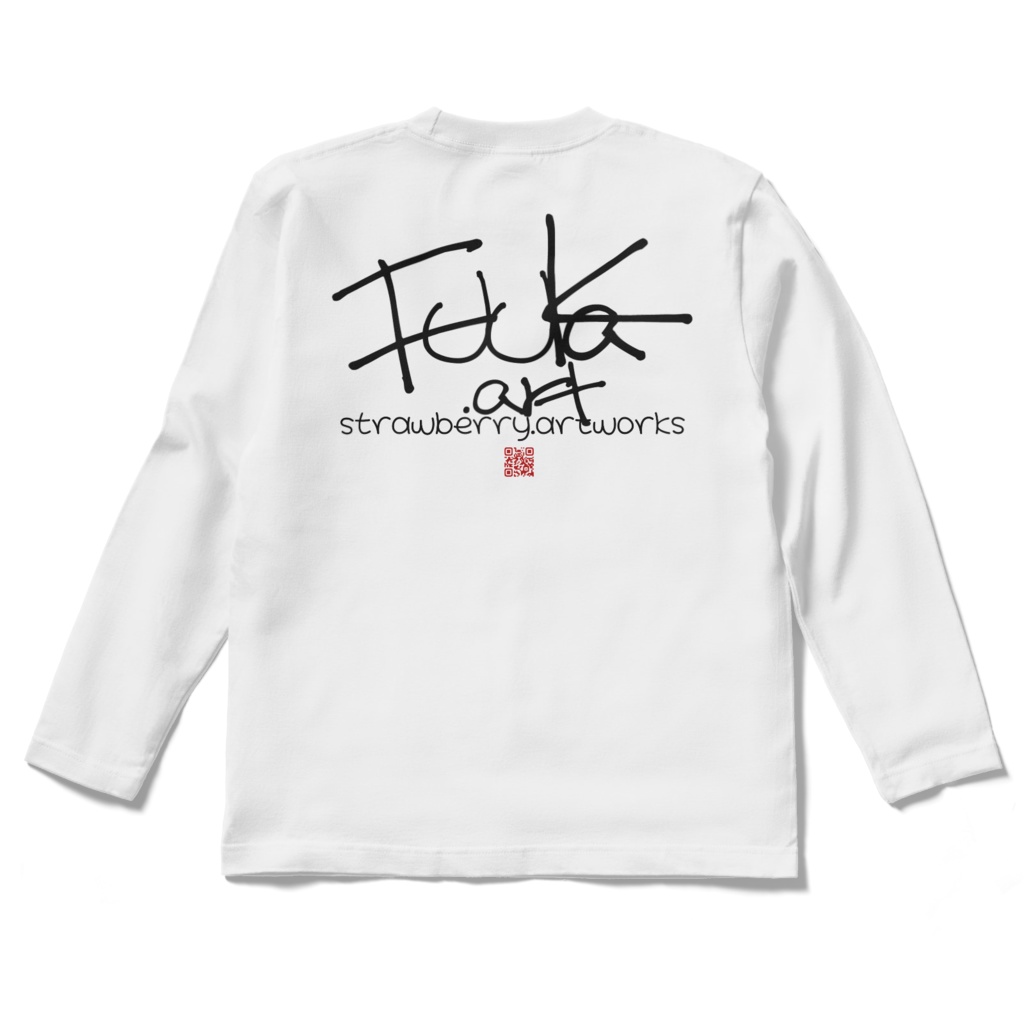 オリジナルデザインプリント ロングスリーブTシャツ self photo smileB