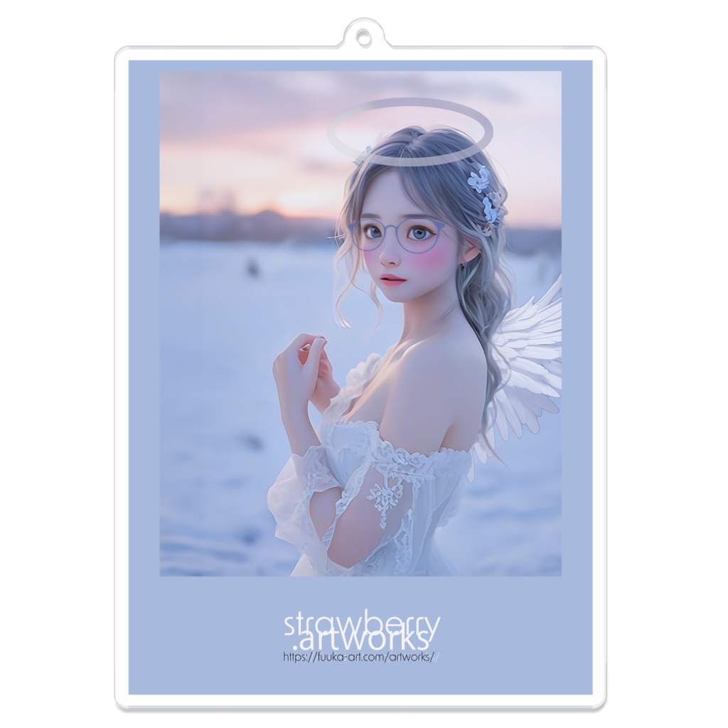 アクリルキーホルダー(コーティング)ange202503