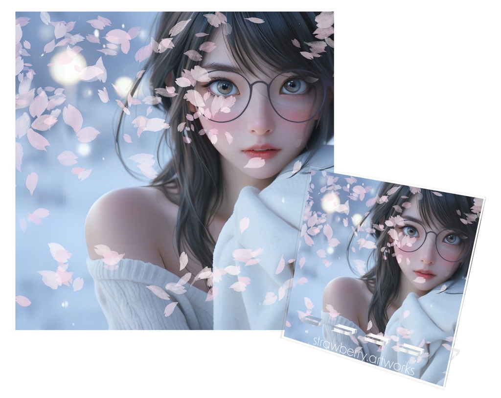 アクリルスマホスタンド　桜
