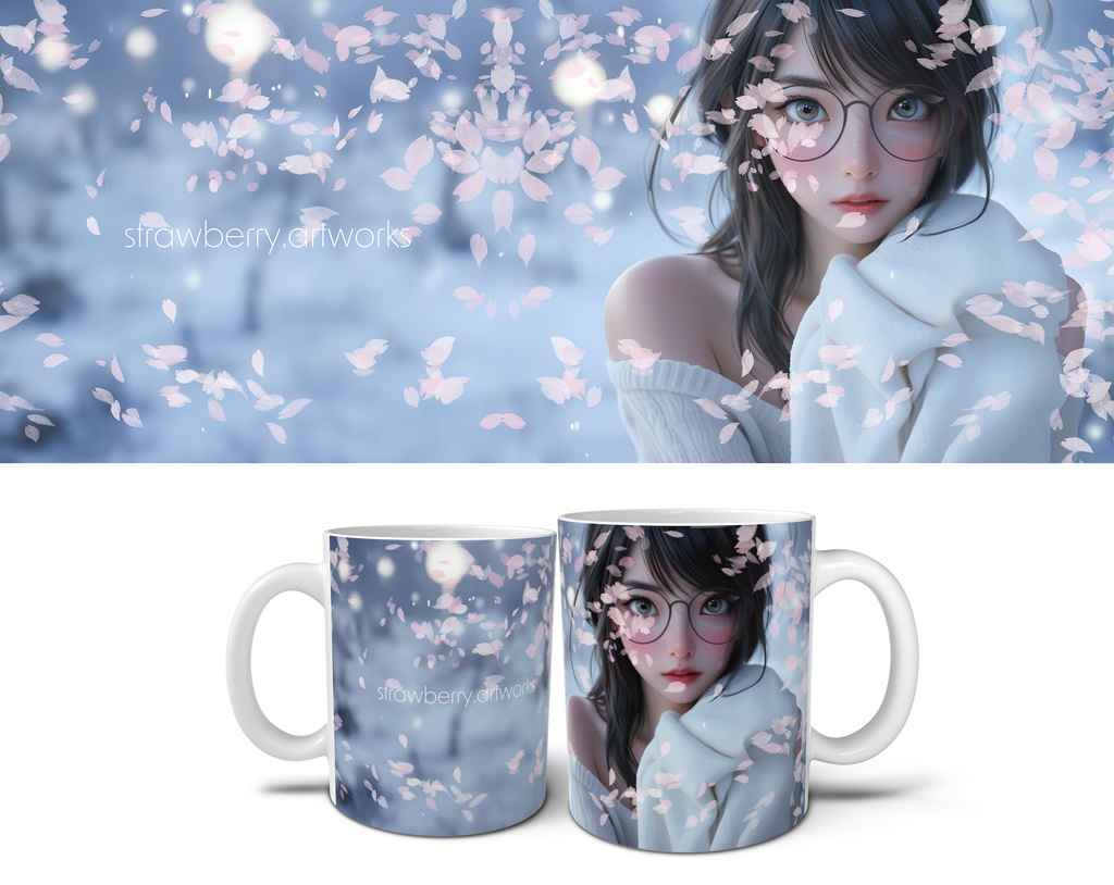 オリジナルデザインプリントマグカップ 桜