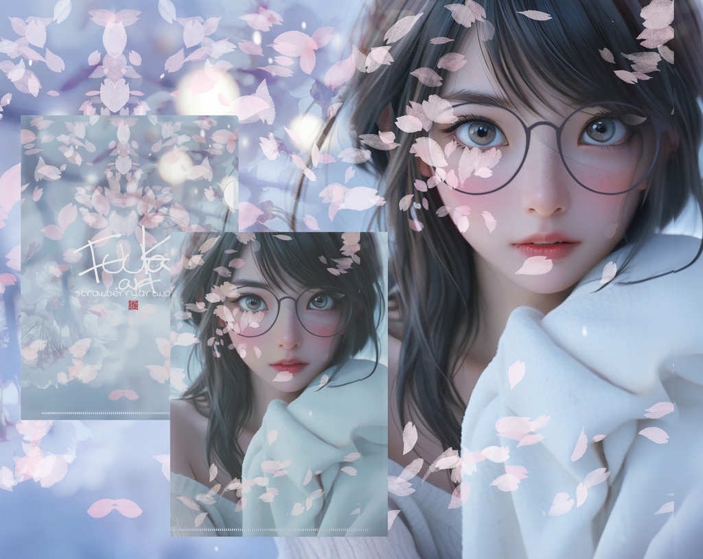 クリアファイル - A4　桜