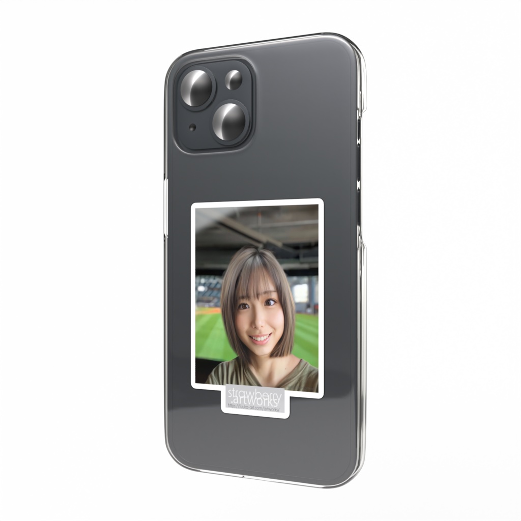 スマホステッカー - 縦「自撮り」