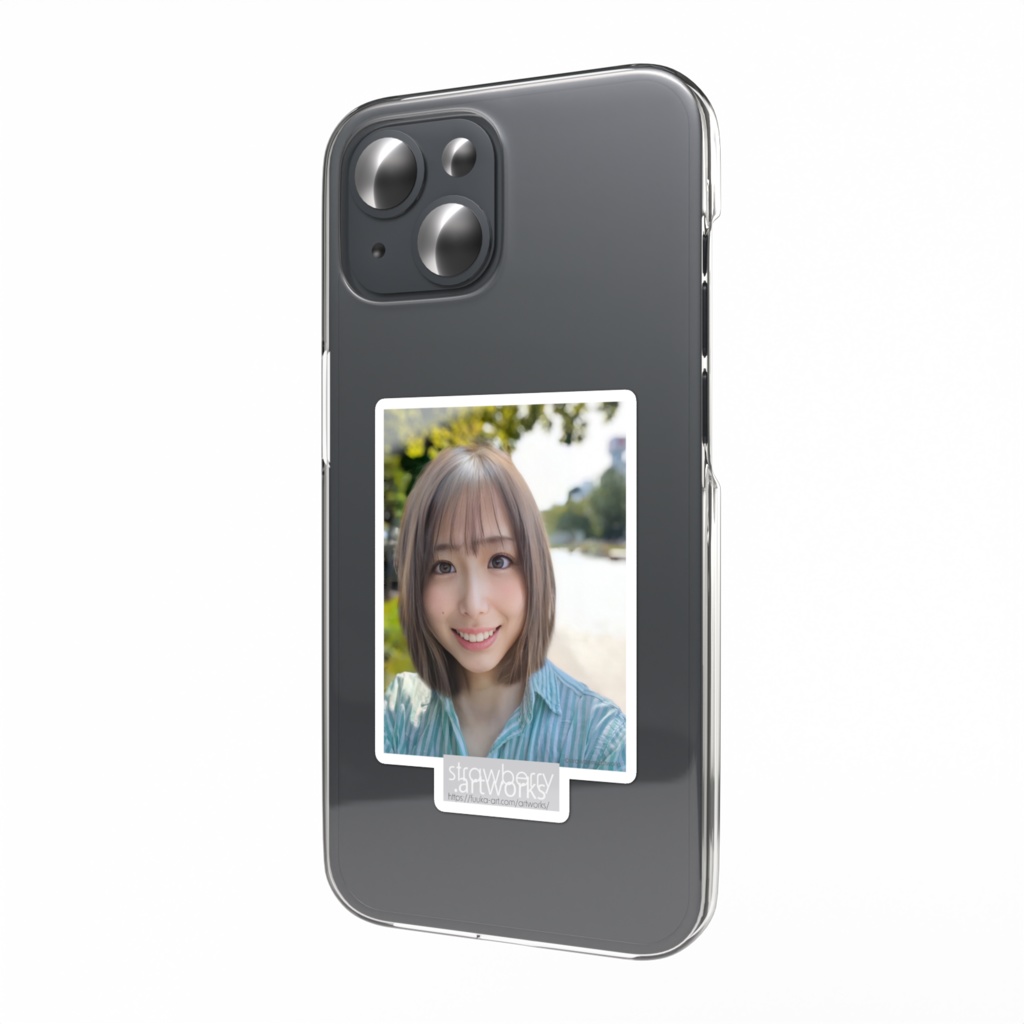 スマホステッカー - 縦「自撮り」