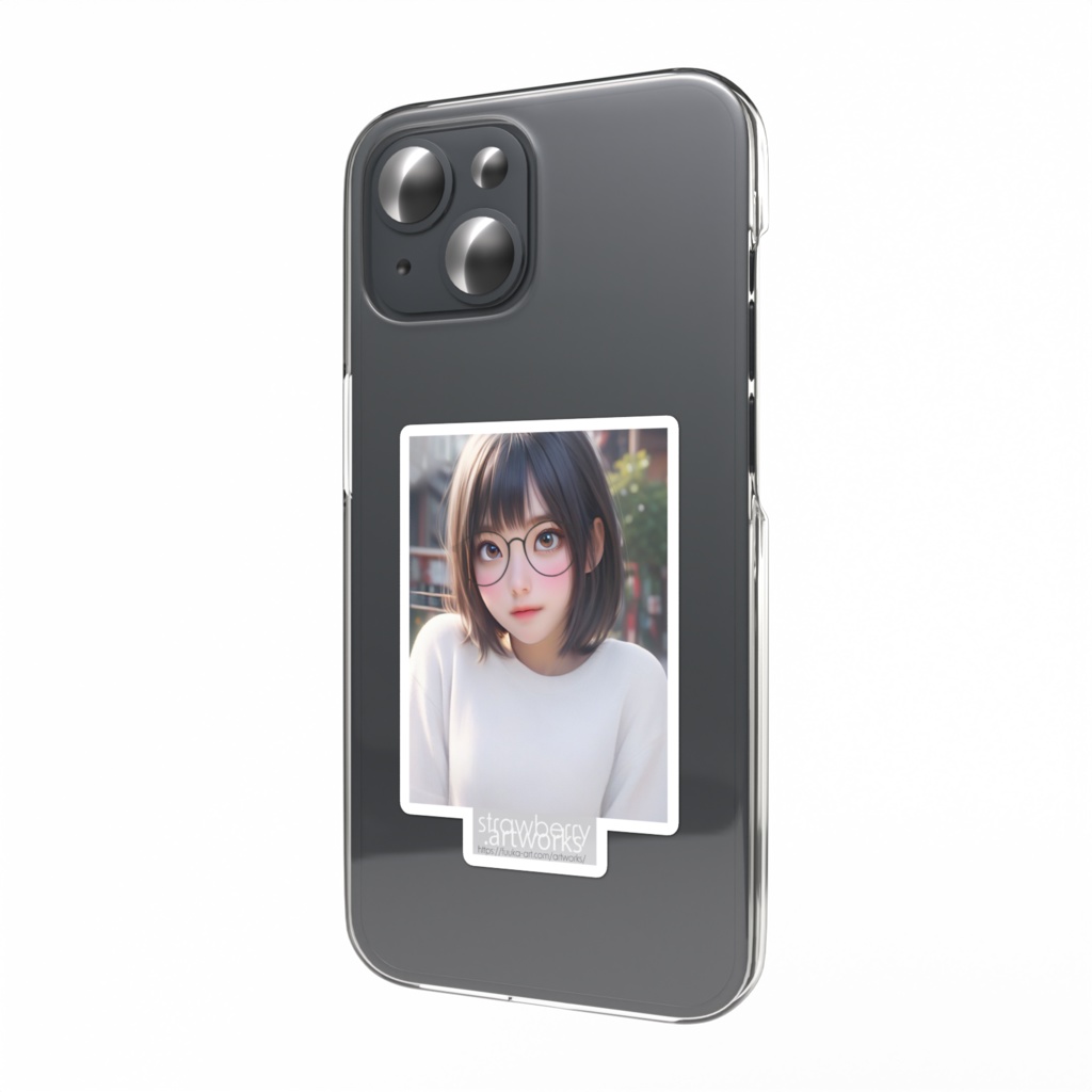 スマホステッカー - 縦「イラスト」