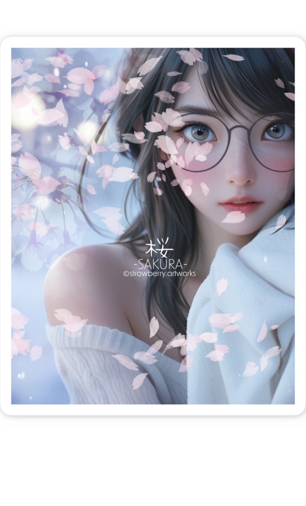 スマホステッカー - 縦「アート」