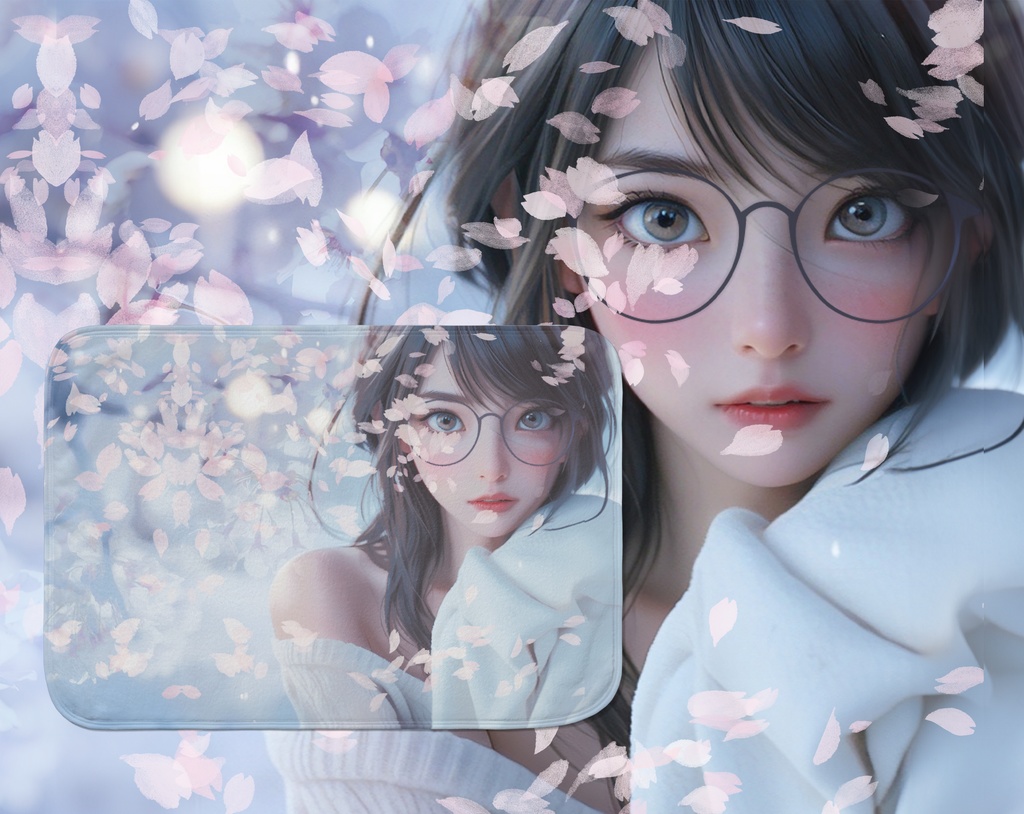 ブランケット - 700 x 1000 (mm)「桜」