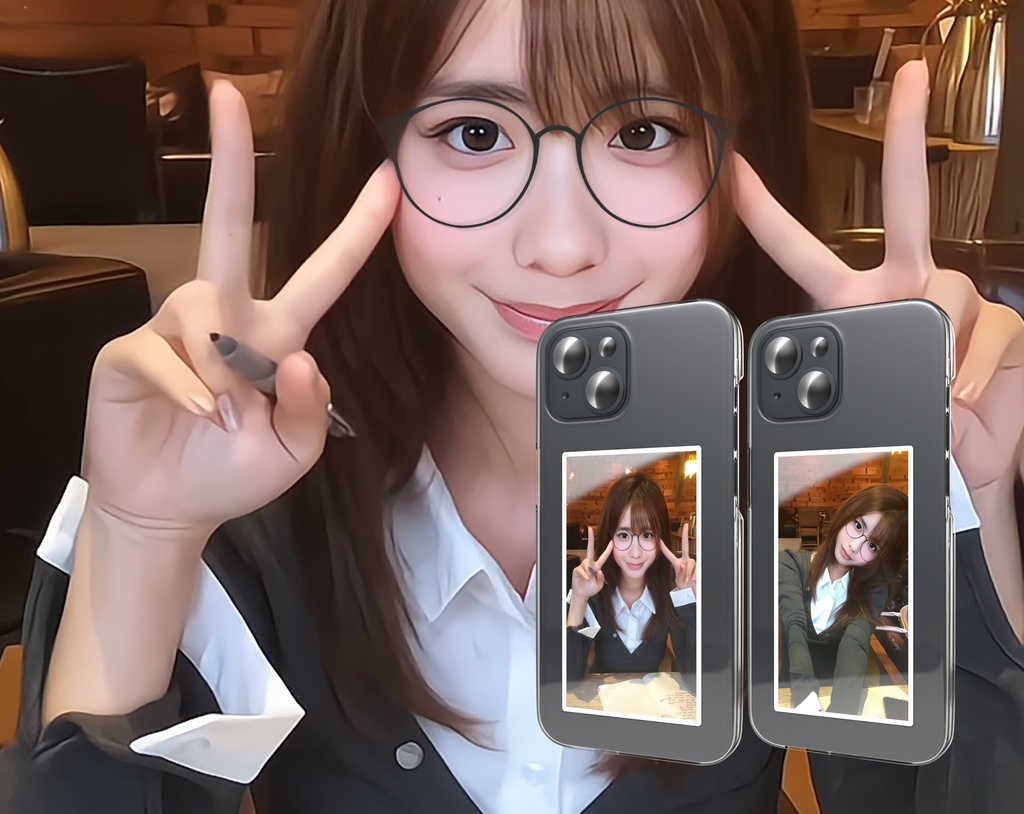 スマホステッカー「niko」