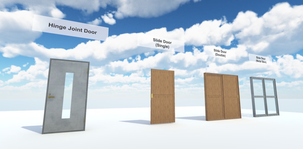 【SDK3対応】ジョイントドアPrefabs【V2アップデート】