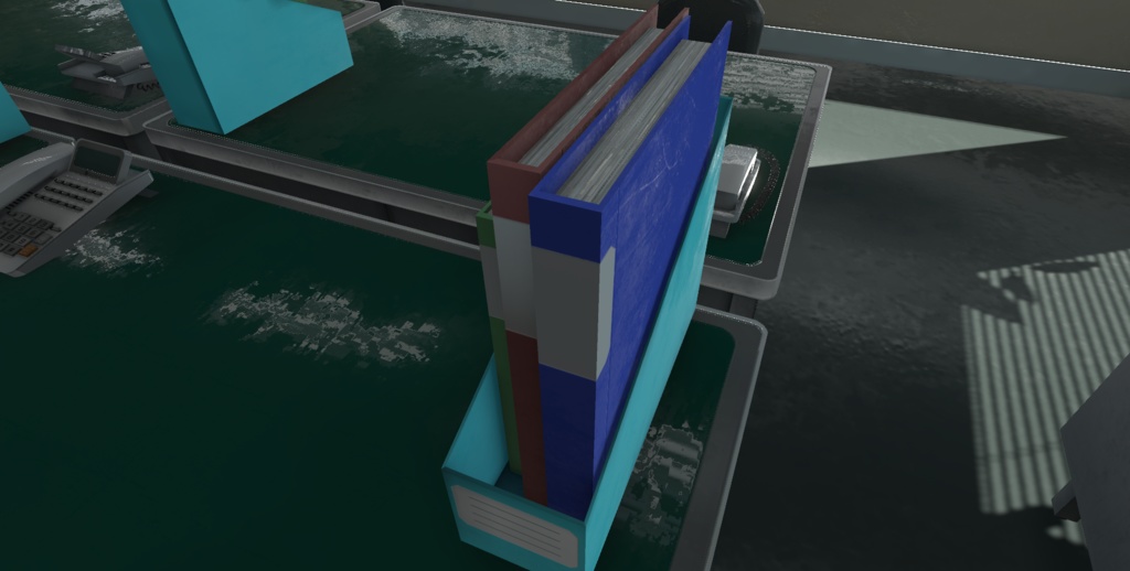 【3Dモデル】事務机セット / Office Desk Kit