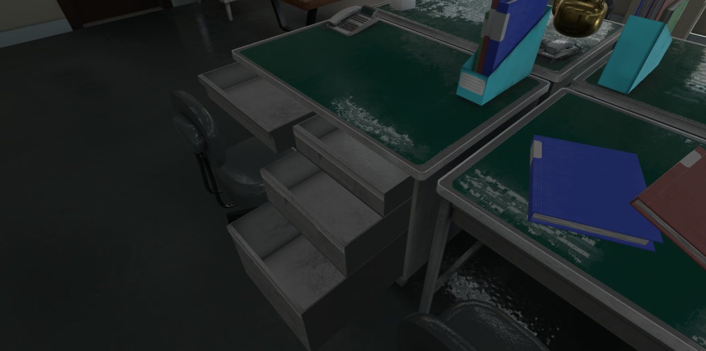 【3Dモデル】事務机セット / Office Desk Kit