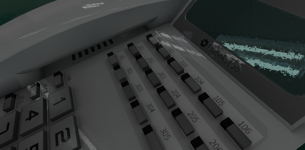 【3Dモデル】事務机セット / Office Desk Kit